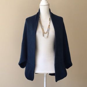 Teal Cocoon Cardigan